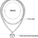 Chunky Necklace Chunky Cross Necklace for Women Big Cross Statement Necklaces Trendy Toggle Necklaces Hammered Bold Vintage Jewelry