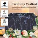 Rsobl Black Marble Cremation Urn Vault for Human Ashes, Adult Sized for Ground Burial, Home Memorial and Funeral Use