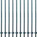 ARIFARO Fence Posts 7 Feet Sturdy Duty Metal Fence Post, Pack of 10, No Dig Garden U Post for Wire Fencing Steel Poles for Yard, Outdoor Wire (Green 10 PCS)