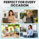 Reusable Borosilicate Glass Water Bottle 16 oz with Sleeve  Slim, Clear, Leakproof Bottle with Time Marker  BPA-Free, Double-Walled, Wide Mouth, for Hot or Cold Drinks, Motivational Gift (Clear)