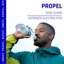 Propel, Peach, Zero Calorie Sports Drinking Water with Electrolytes and Vitamins C&E, 16.9 Fl Oz (Pack of 12) (EXP 11/09/26)