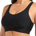 SHAPERMINT Bras for Women - Bras for Women no Underwire, Bralettes for Women Plus Size, Wireless Push up Bra (2XL: 36G, 38DD/EG, 40DDD/E, 42CD, 44CD, Black)