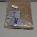 KIMODE Washable Kitchen Rugs Non Slip, Farmhouse Half Circle Kitchen Rugs, Absorbent Kitchen Mats for Floor 18"X27", Kitchen Floor Mat for Front of Sink, Entryway, Laundry Room Khaki (Beige)