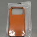 Jiunai for iPhone 17 Pro Case Wallet Card Holder for 2 Cards CC IDs License Hidden Slide Card Slot Pocket Hybrid Protective Phone Case for iPhone 17 Pro 6.3 2025 Women Men - Orange