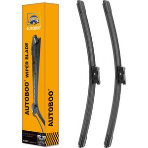OEM Windshield Wiper Blade Replacement for Audi A7 2012-2019, 2013-2018 S6 S7, 2012-2018 A6, 2014-2019 RS7 Original Equipment All-Season Wiper Blade Set 26+21 (Set of 2)