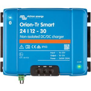Victron Energy Orion-Tr Smart DC to DC Charger (Bluetooth) - 24/12-Volt 30 amp 360-Watt - Battery Charger for Dual Battery Systems - Non-Isolated