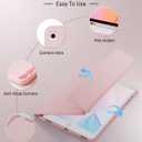 for iPad mini 5 (2019) & Mini 4 (2015) Case with Keyboard for iPad mini 5th 4th Generation 7.9" - 7 Colors Backlit Keyboard Case - Built in Pencil Holder with Mouse - Pink