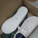 WHITIN Women's Wide Canvas Minimalist Barefoot Shoes | Zero Drop Sole | Casual Sneaker (10.5 Wide, W87 | All White)