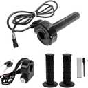 Full Twist Throttle for Ridstar Q20, Surron Style Rolling Bearing Ebike Throttle Grip, Plug and Play Throttle, Protecting Ride with Non-Slip Handle for Electric Dirt Bike