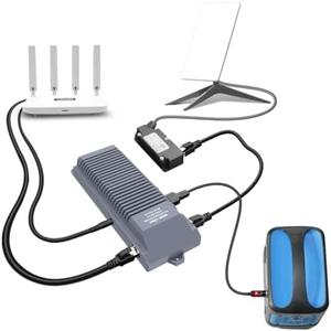 XTAR EL3 V2 Starlink DC Conversion Kit for GEN 2 Dish, 12V to 48V, 5 in 1 Outdoor Fast Internet，Maximize Power Conversion Efficiency, reducing Energy Loss (EL3 V2-Set)