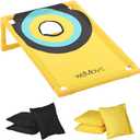 Cornhole Board Set, Arcade Style Cornhole Set Board and Beanbags, Indoor and Outdoor Corn Hole Games for Adults and Kids Bean Bag Toss Game - Yellow
