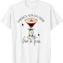 There's Always Time for a Tini Espresso Martini Time Vintage T-Shirt Size 2X
