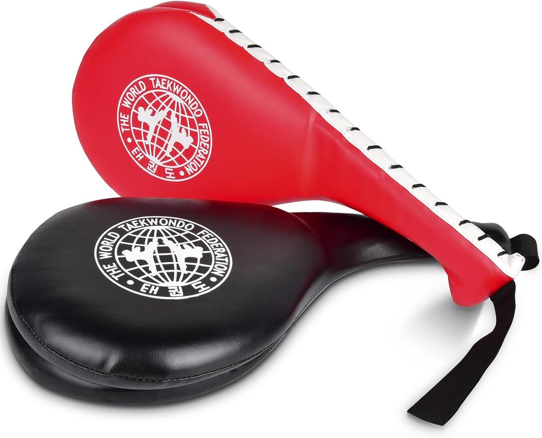 Taekwondo Kick Pads 2PK, Karate Martial Arts Training Equipment Kicking Target, Double Strike Boxing Pads for Kids Youth Adult