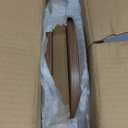 Small Round Side Table - 3-Tier Oval Accent Table for Small Spaces, Rustic Wood and Metal Couch End Table, Nightstand for Bedroom or End Table Living Room, Easy to Assemble, Rustic Walnut (1-Pack)