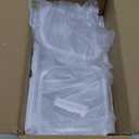 Soup Containers with Lids Glass 32 oz, 4 Cup Borosilicate Glass Food Storage Containers, Microwave & Freezer Safe Jars, Small Square Meal Prep Bowl for Salad, Fruit, Lunch, Ice Cream, Travel, 4 Pack (Transparent)