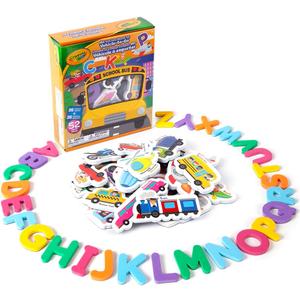 Crayola: ABC Matching Magnet Set – Vehicle-to-Go - 52pc Alphabet & Image Foam Magnets, Classroom & Home Education, Spelling-Learning, Toddler Kids 3+