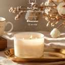 96NORTH Luxury Vanilla Soy Candles | Large 3 Wick Jar Candle | Up to 50 Hours Burning Time | 100% Natural Soy Wax | Relaxing Aromatherapy Aesthetic Candle | Housewarming Gift for Men and Women