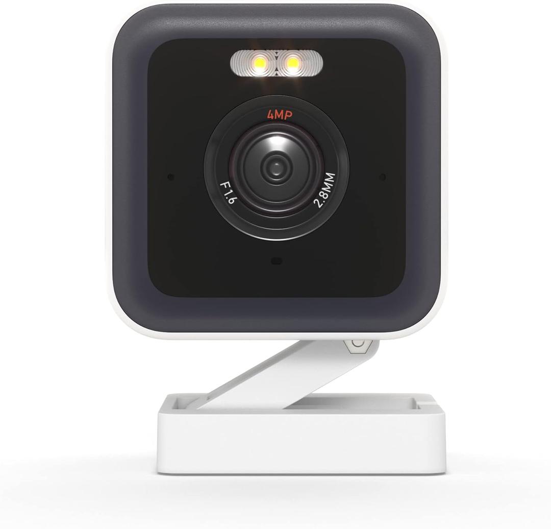 Wyze Cam v3 Pro Wired 2K Outdoor/Indoor Wi-Fi Camera for Home Security, Pet Baby Kids Elderly Monitoring, Edge AI, Color Night Vision, Spotlight Camera, Works with Alexa & Google Assistant, White