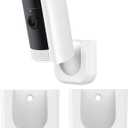 Adhesive Wall Mount Bracket for Indoor Cam, Strong Adhesive Durable Camera Mount Stand for Indoor Camera, Two Ways Installation Easy to Install (2 Pack,White)