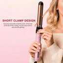 ABNER Rotating Curling Iron Set, Automatic Curling Wand for Long Hair, Easy to Use Hair Curler Get Effortless Beach Waves, 3 Sizes Ceramic Barrel 0.75" 1" 1.25" to 430F with Home Button, Dual Voltage