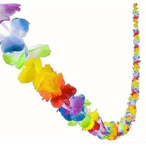 GIFTEXPRESS 72 ft Plastic Flower Lei Garland/Hawaiian Floral Border/Luau Party Flower Garland/Hawaiian Party Garland/Luau Party Decoration
