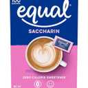 2 x EQUAL Pink Zero Calorie Sweetener, Saccharin Sugar Substitute, Zero Calorie Sweetener Packets, Sugar Alternative, 100 Count (Pack of 1) (EXP 04/23/29)