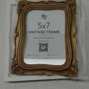 97 Decor Vintage Picture Frame 5x7 - Gold 5x7 Picture Frame, Elegant Antique Frames 5 x 7 With Glass Front, Fancy Ornate Frame 5x 7 For Photo Display Tabletop And Wall Mounting