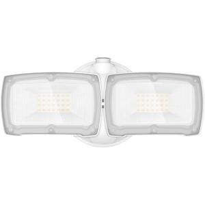 LEPOWER Dusk to Dawn 3000LM LED Security Flood Light - 28W, 3000K Warm, IP65 Waterproof; 2 Adjustable Heads for Garage, Backyard (3000K Warm Light, White)