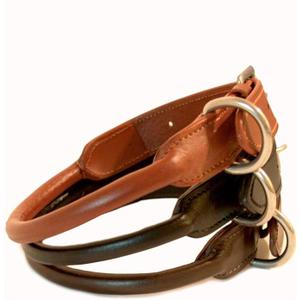 SIE Rolled Leather Dog Collars (10'', Black) SIE Rolled Leather Dog Collars (10'', Black)