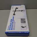 Dual Desk Mount 2 Monitor Arm Stand Aluminum Articulating 17-32'' Flat Screen