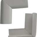 uxcell 2pcs Foam Furniture Desks Edge Cover Pads Protectors Corner Cushions Bumpers Guards Gray