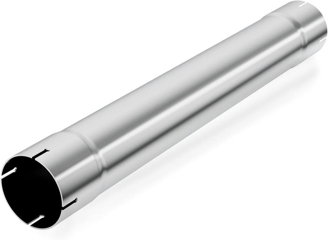 LCGP 4" Muffler Straight Pipe Stainless Steel 30" Long Straight Exhaust Pipe