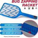PIC Mega Bug Zapper Racket with Bottle Opener, 800 Volt Electrical Grid, Handheld Outdoor & Indoor Bug Zapper, Battery Operated, Kills Bugs on Contact