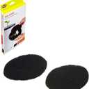 Chef'n EcoCrock Natural Charcoal Filter Refill Pack (2-Pack), Black, Dimensions - oval, approx. 6-1/2 x 5 inches, 3/8 inch thick