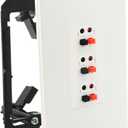 Premium 3 Speaker Wall Plate, Speaker Plug, Supports 3 Speaker Configurations, Speaker Port for Wall Speaker Wire, Speaker Wire in Wall, Wire Wall Plate -1 Gang Screwless