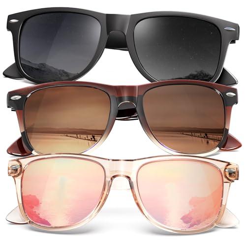 KALIYADI Womens-Sunglasses Polarized Sunglasses Womens: Retro Trendy Sun Glasses with UV400 Protection for Travel Driving