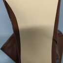 Coutgo Women's Chunky Heeled Knee High Boots Classic Square Toe Zippered Leather Tall Boot, Dark Brown, Size 9.5