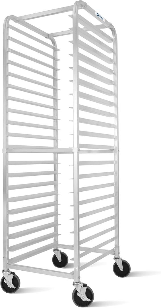 20-Tier Aluminum Sheet Pan Rack, NSF Full Size Bun Pan Rack