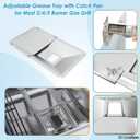 Universal Grease Tray with Catch Pan for Nexgrill Replacement Parts 720-0830H 720-0882A, Charbroil, Dyna Glo, Kenmore, Expect Grill, Drip Pan for 3/4/5 Burner Gas Grill