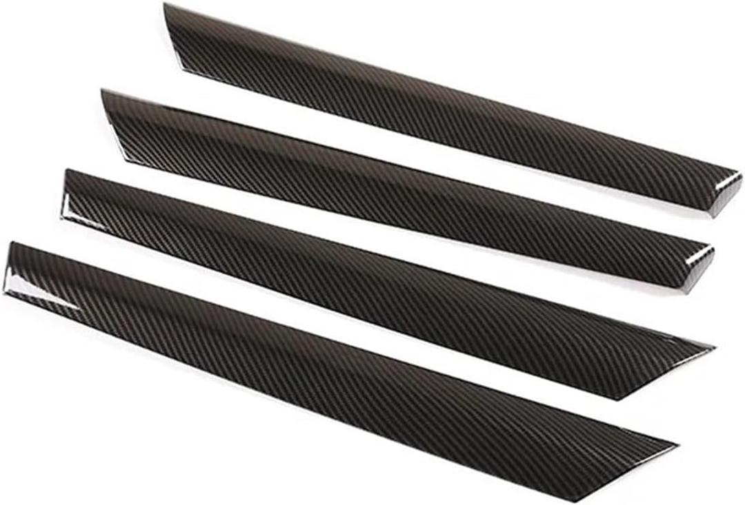 Inner Door Decoration Strip Trim Cover Sticker Compatible for BMW X3 F25 X4 F26 2011-2017 ABS Carbon Fiber Style Car Interior Modified Accessories(TYPE1)