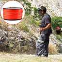 A ANLEOLIFE 3-Pound Commercial Square .155-Inch-by-280-ft String Trimmer Line in Spool,with Built-in Line Cutter, Orange