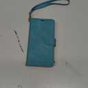 for iPhone 12 Case Wallet, for iPhone 12 Pro Case, [RFID Blocking 4 Card Slots] [Kickstand] [Wrist Strap] [Magnetic Closure] Soft PU Leather Shockproof Protective Flip Cover (Green)