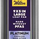 Wilton Platinum Non-Stick 9 x 5 in Loaf Pan, Stainless Steel Bakeware, Made without PFAS, Packaging May Vary