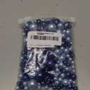 350Pcs Vase Filler, Navy Blue Light Blue No Hole Faux Craft Pearl Beads for Centerpieces Vases, Wedding Home Birthday Party Makeup Table Candle Decor 8/12/18mm