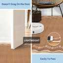 GarveeHome 2.6x10 Scalloped Washable Runner Rug for Kitchen, Soft Brown Long Hallway Runner Non Slip Entryway Rug Farmhouse Thin Laundry Mat Stain Resistant Carpet for Bathroom Beside Rug
