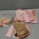 40th Birthday Decorations for Women, 40th Rose Gold Birthday Party Supplies, 40 Years Celebration Kit Including Backdrop, Crown, Sash, banner, Hanging Swirl,Balloons,Paper Fans for Her