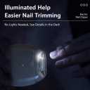 Electric Nail Clipper with Built-in LED Light, 3-Speed Cordless Nail Grinder Cutter, Mess-Free Nail Clippings Catcher, Portable for Fingernails & Toenails, Seniors, Kids & Travel