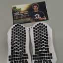 Lux Dual Grip Socks - Soccer Grip Socks for Men and Women. GripArray Performance & Comfort White Small