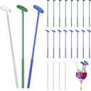 30 Pcs Golf Putter Swizzle Stir Sticks Coffee and Cocktail Stirrers 7.48 Inch Drink Plastic Golf Club Cocktail Swizzle Sticks Party Decorations Favors Reusable for Garnish or Mixers