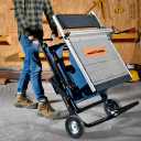 WORKESS Portable Table Saw Stand, 330 Lbs Load Capacity Rolling Foldable Table Saw Table with 8 Inch Wheels, Heavy Duty Construction for Easy Storage, Universal for Most Brands of Table Saws